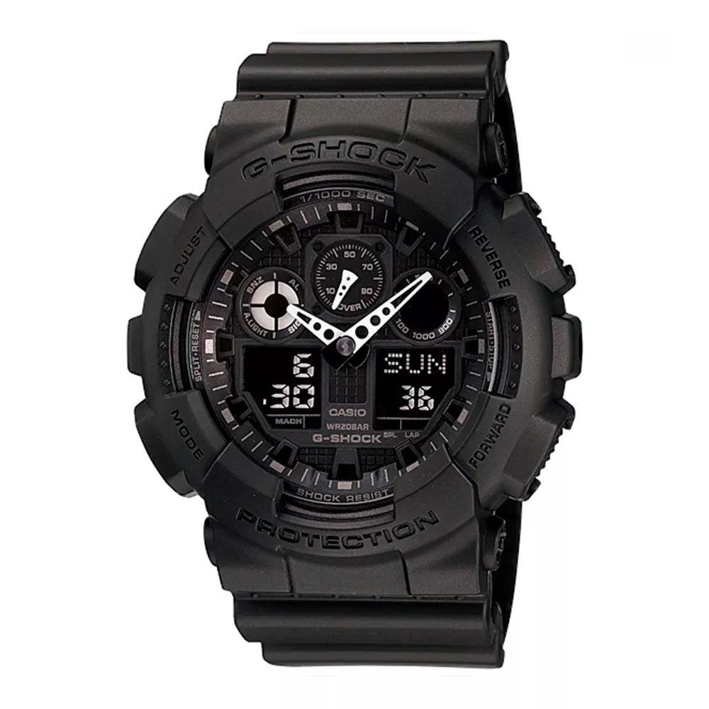 Relógio G-Shock Ana-Digi Pulseira Resina Preta GA-100-1A1