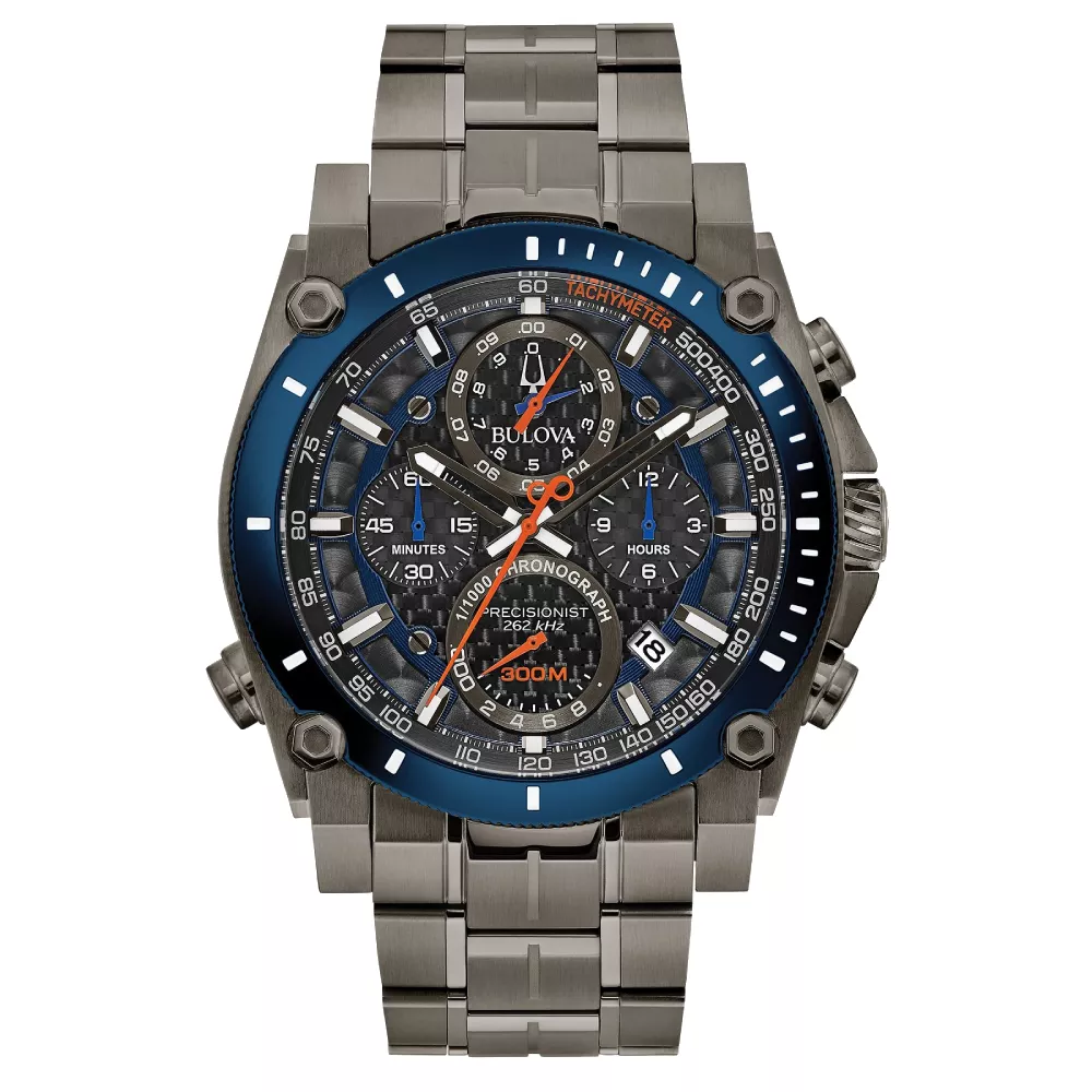 Relógio Bulova Masculino Precisionist Cronógrafo Cinza 98B343