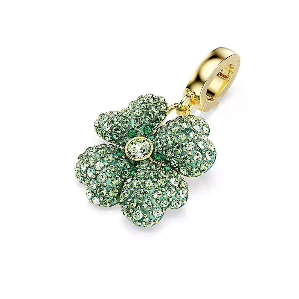 Pingente Charm Swarovski Idyllia Trevo Verde 5743130