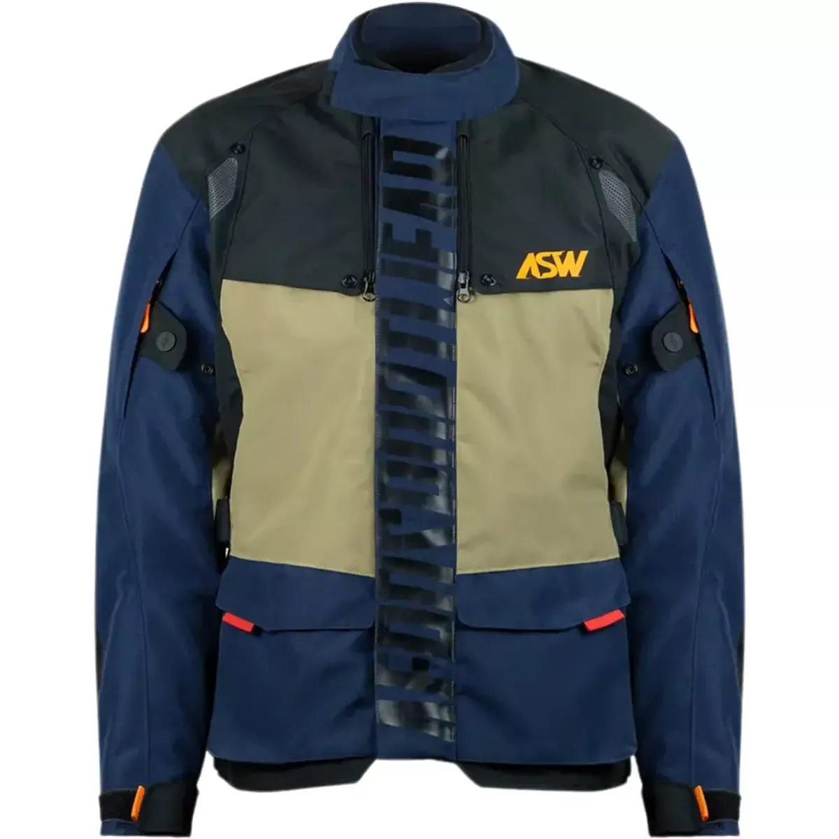 Jaqueta Asw Tsunami - Azul Preto Areia Laranja Moto One