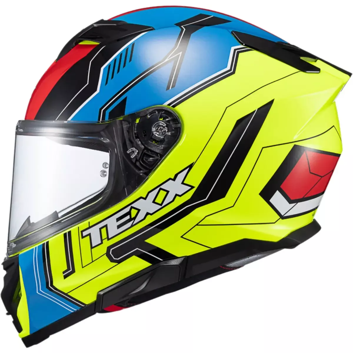 Take4 Capacete Texx Kaiman Teaser - Verde/Preto/Azul/Vermelho Moto One
