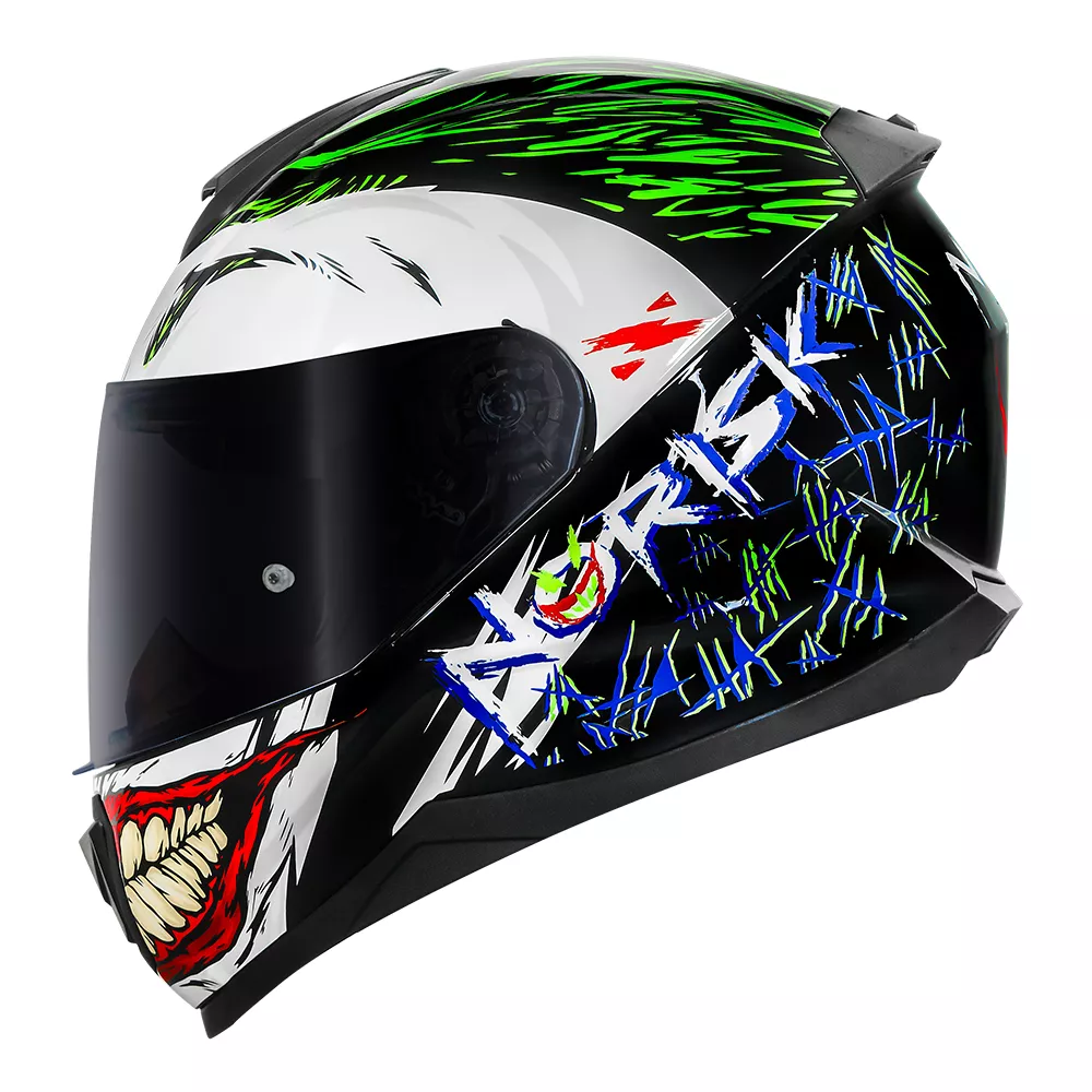 Capacete Norisk Ff802 Razor Joker - Preto Moto One