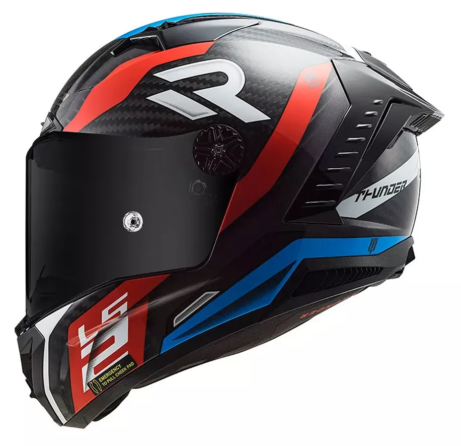 Capacete LS2 FF805 Thunder C Supra - Azul/Vermelho Moto One