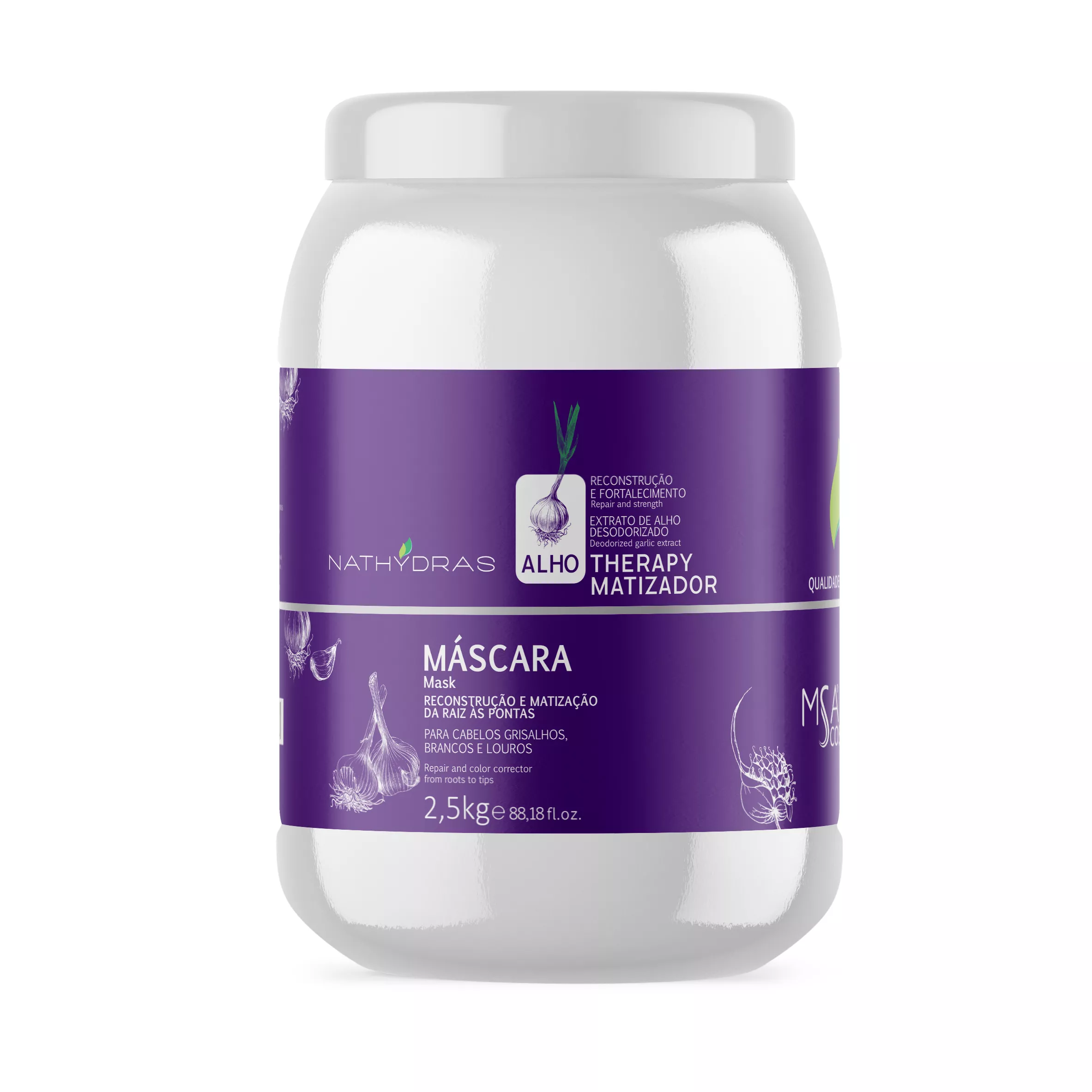 Máscara Matizadora Alho 2,5kg | MSA COSMÉTICOS