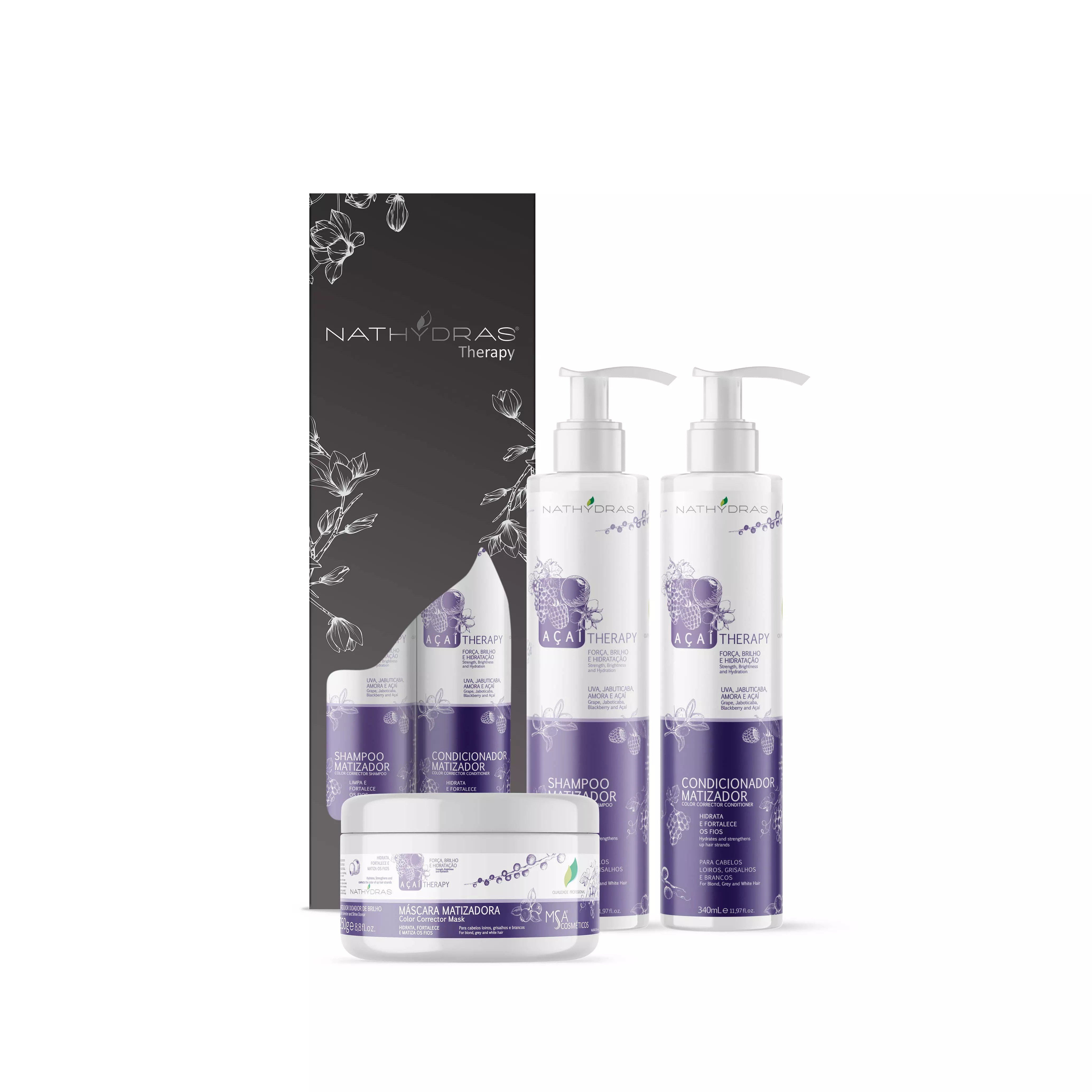 Kit 3 Itens - Açai | MSA COSMÉTICOS
