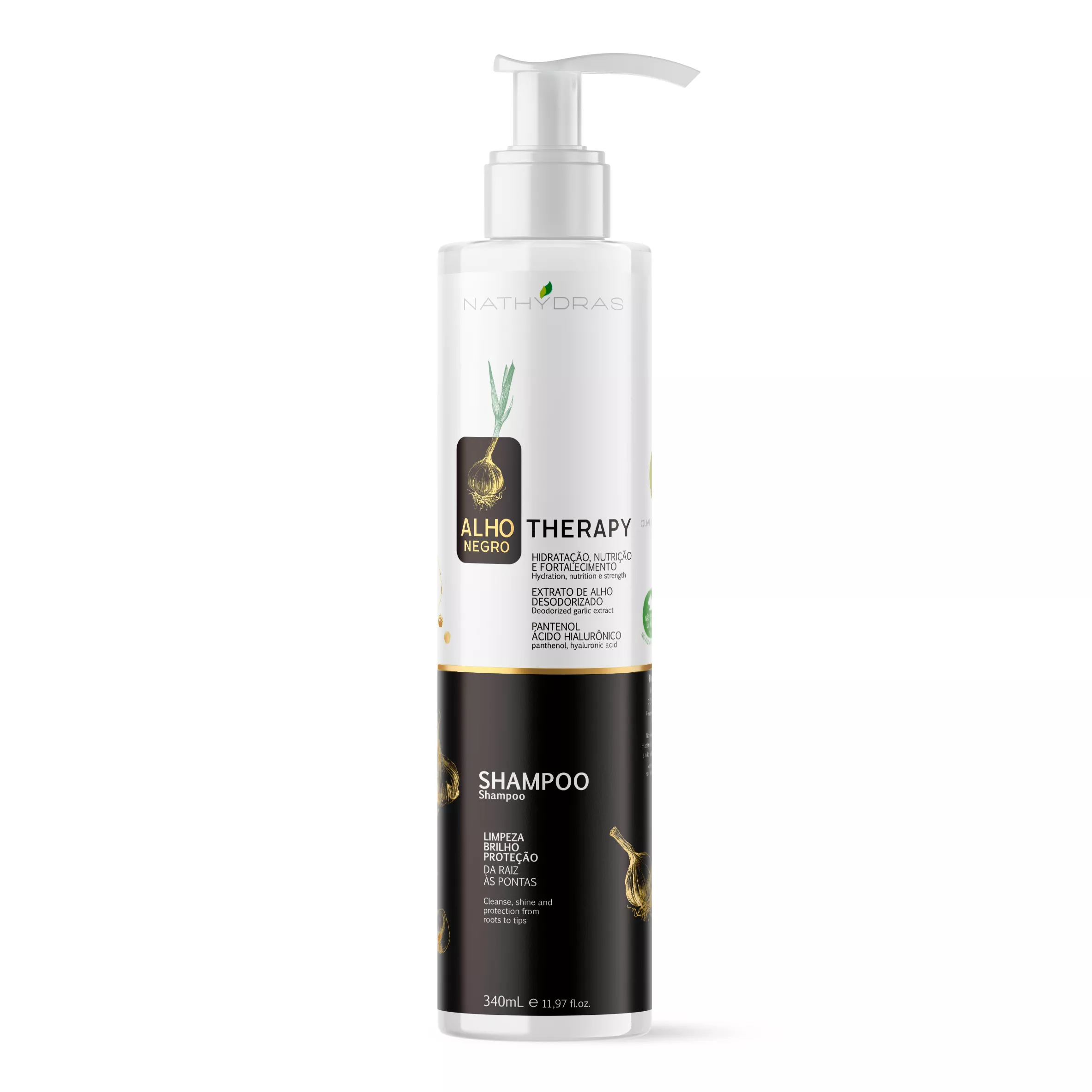 Shampoo Alho Therapy Negro 340ML | MSA COSMÉTICOS
