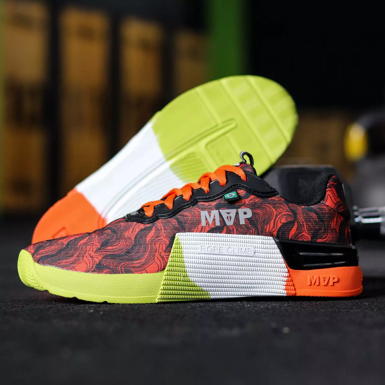 Tênis Preto para Cross 5x5 - Abstract Red Orange | MVP Fitness