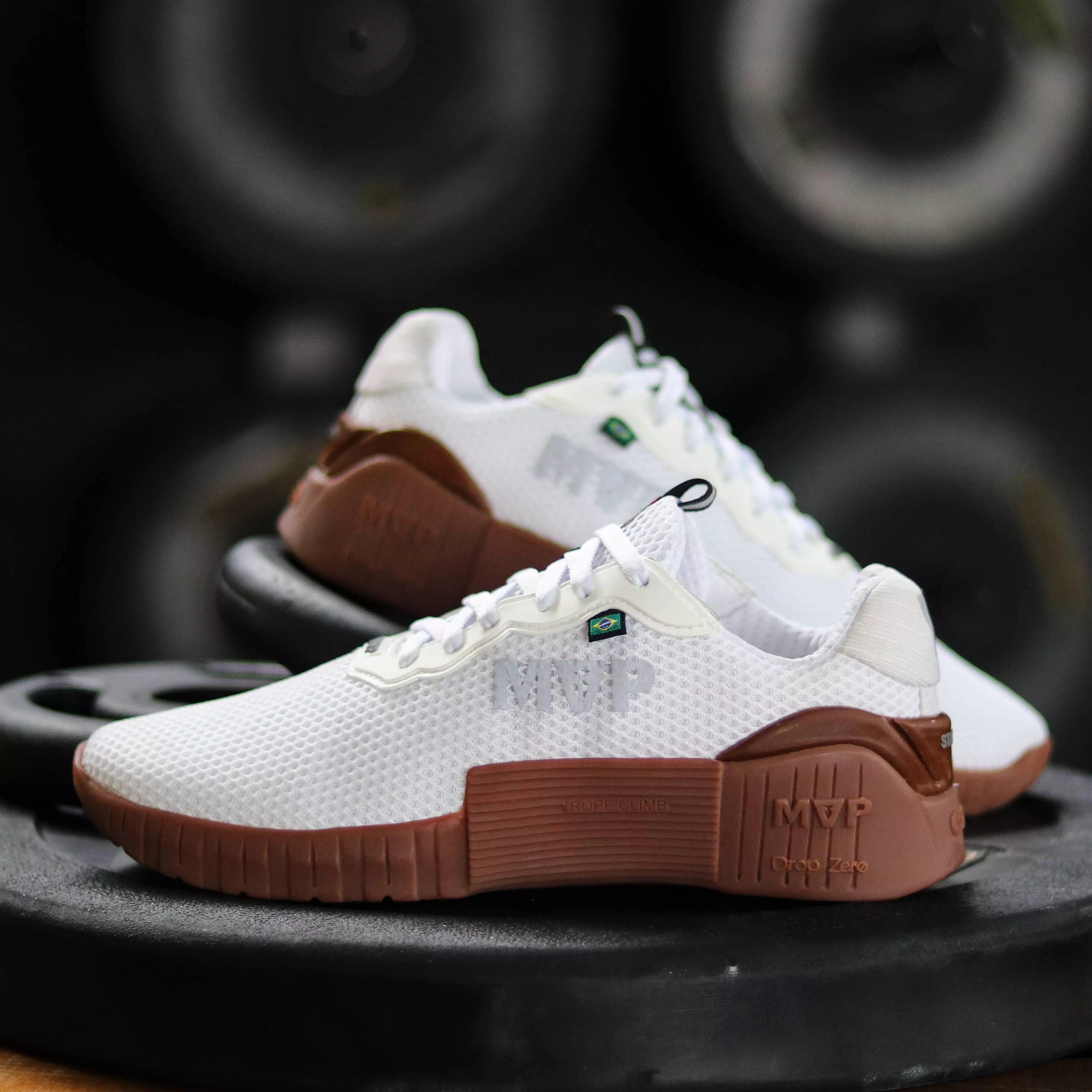 Tênis Branco Cross Trainning MVP 6X6 - White Camel | MVP Fitness