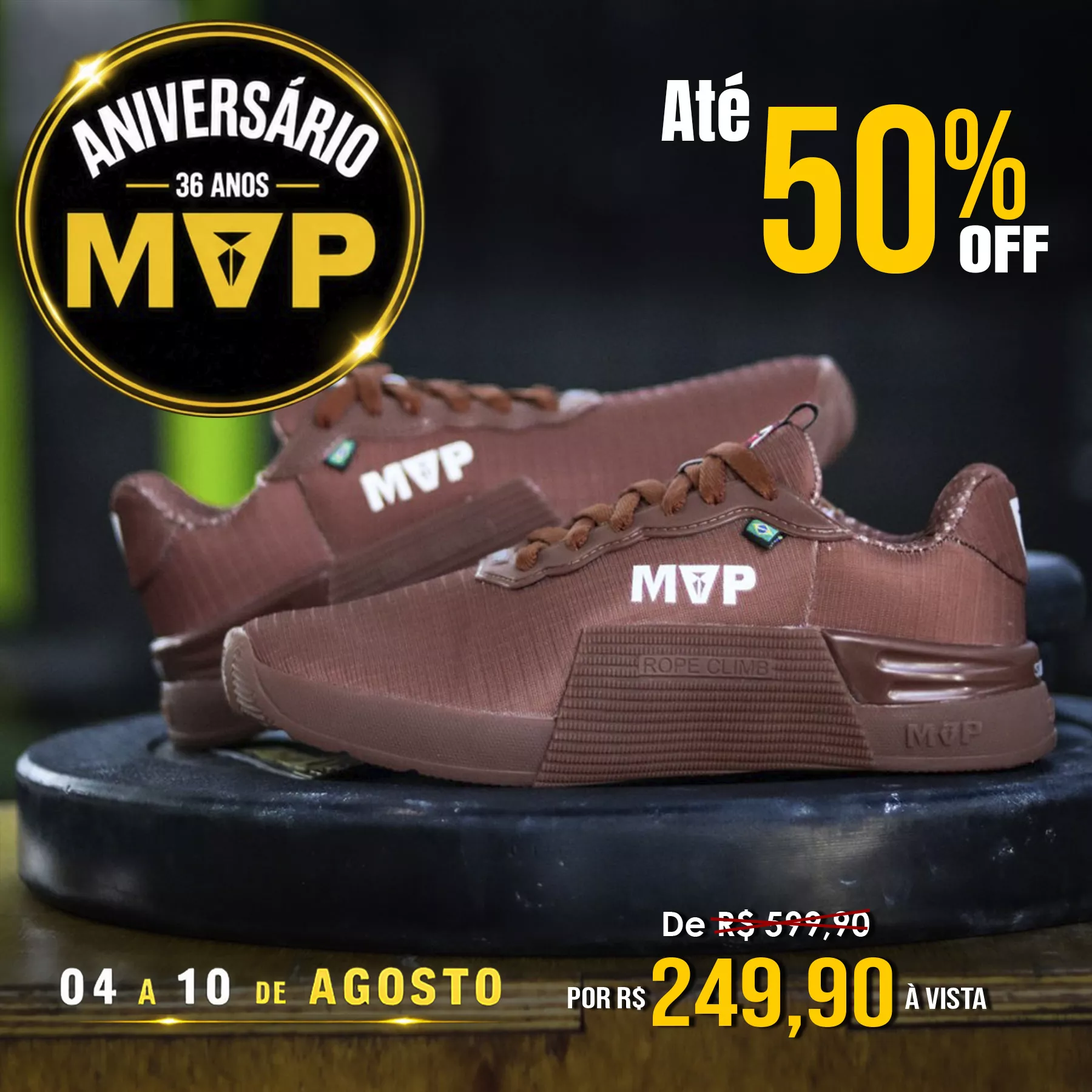 I like  Tênis MVP Cross Training 5x5 - Chocolate | MVP Fitness - Loja Oficial