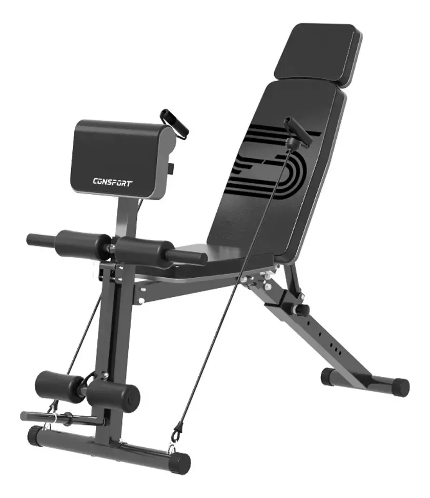 Banqueta 10x1 para Academia e Treinos em Casa – Níveis Ajustáveis e Estrutura Reforçada | Consport | NATURAL FITNESS