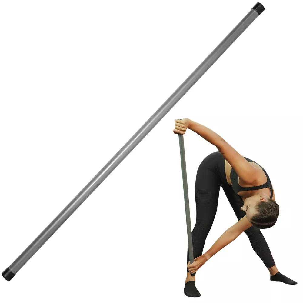Bastão para Alongamento em PVC Sem Carga Naturalfitness com 130 cm, Leve, Resistente, Ideal para Reabilitação, Pilates, Treinos de Mobilidade e Alongamento Funcional | NATURAL FITNESS