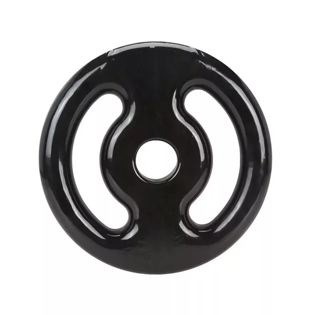 Anilha Emborrachada 4 kg Consport com Furação Padrão de 30 mm, Alças Anatômicas e Revestimento Protetor para Treinos de Musculação, Força e Funcionais com Segurança | NATURAL FITNESS