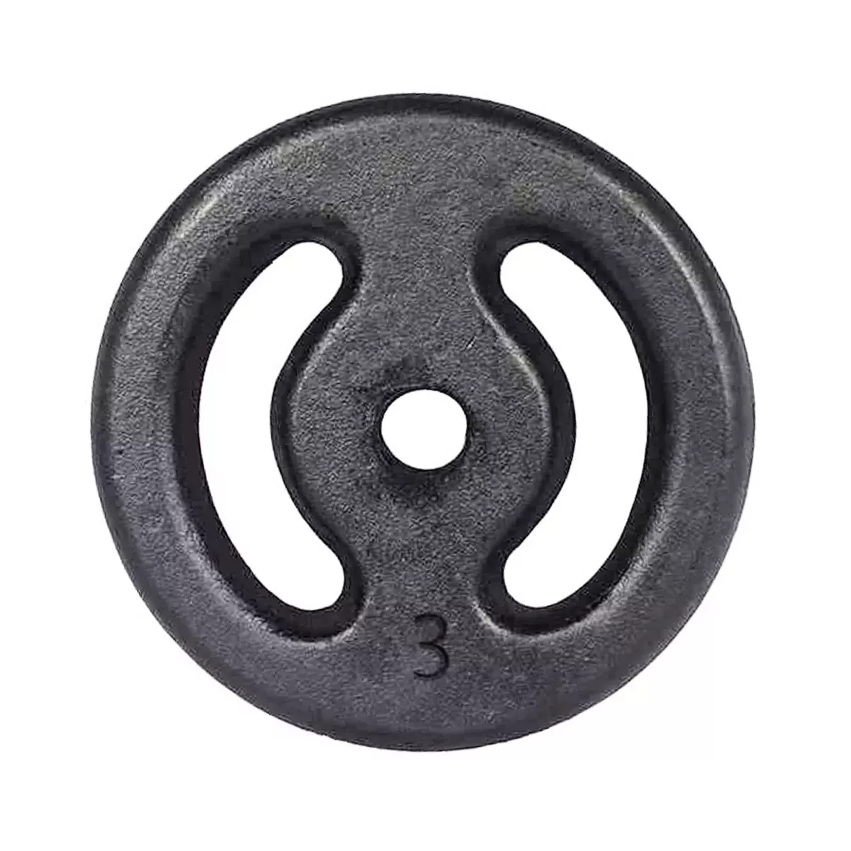 Anilha de Ferro Pintada Vazada - 3Kg | NATURAL FITNESS
