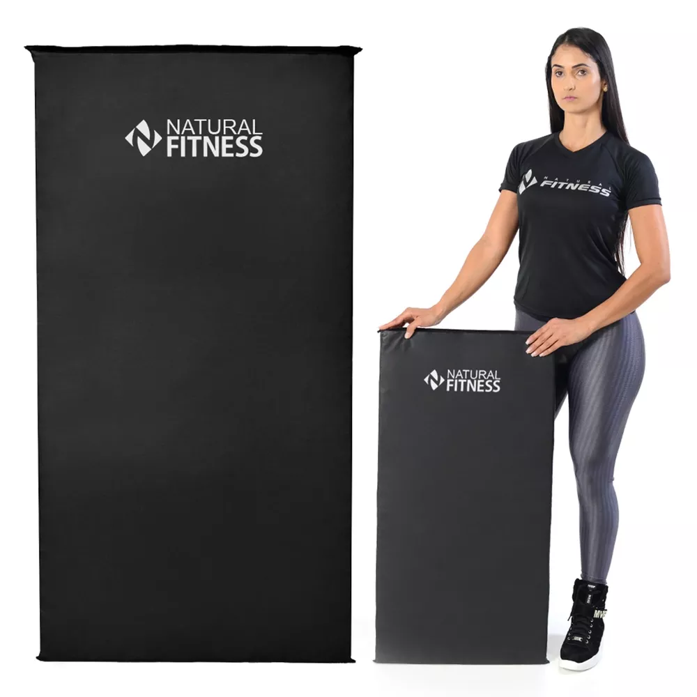 Colchonete de Espuma D50 20mm Preto Consport | Alta Densidade para Conforto em Treinos de Solo, Yoga, Abdominais, Alongamento, Pilates e Fisioterapia | NATURAL FITNESS