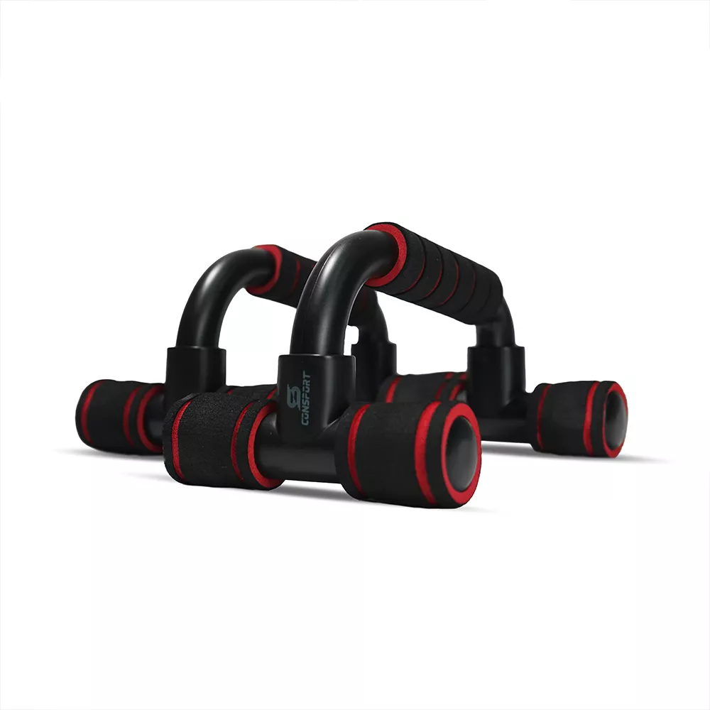 Apoio Fixo para Flexão Consport com Pegadores Ergonômicos e Base Antiderrapante, Ideal para Treinos de Peito, Tríceps e Ombros com Mais Estabilidade e Segurança | NATURAL FITNESS