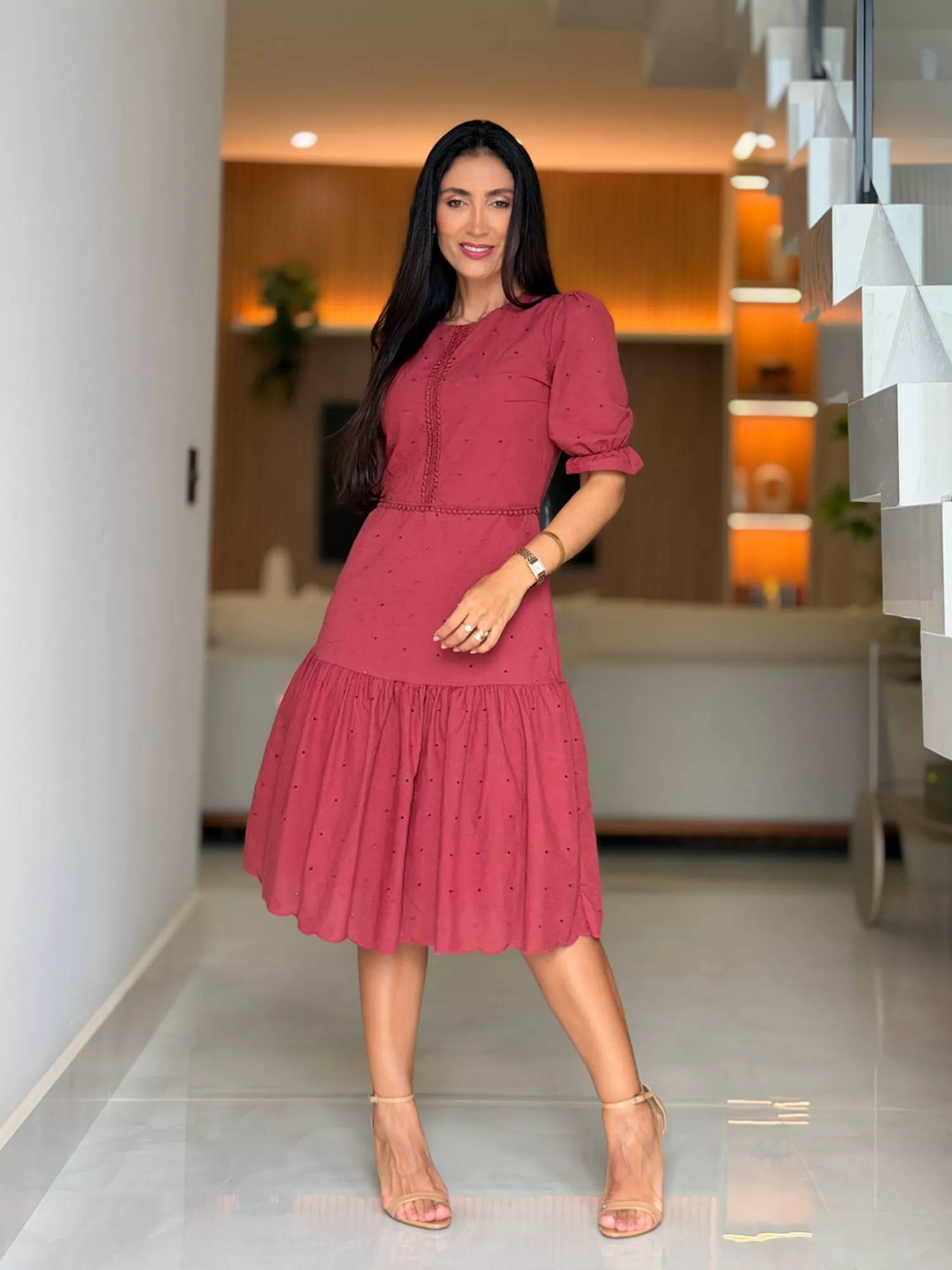 Vestido Daniela Rosa Cashmere | Por Katia Vilar Moda Clássica