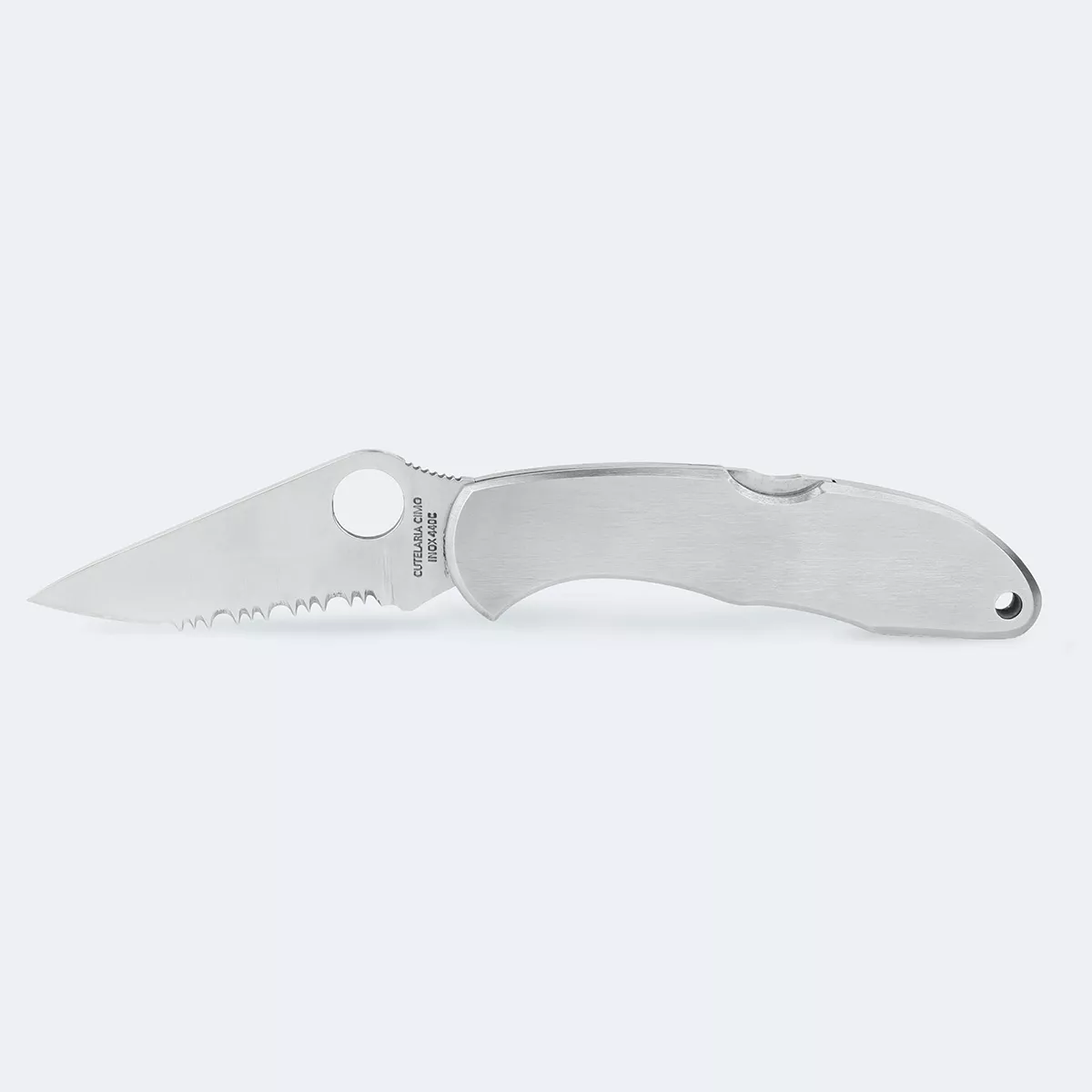 Canivete Cimo Heeler 8 Roping Serrilhado Inox 440C – Lâmina Drop