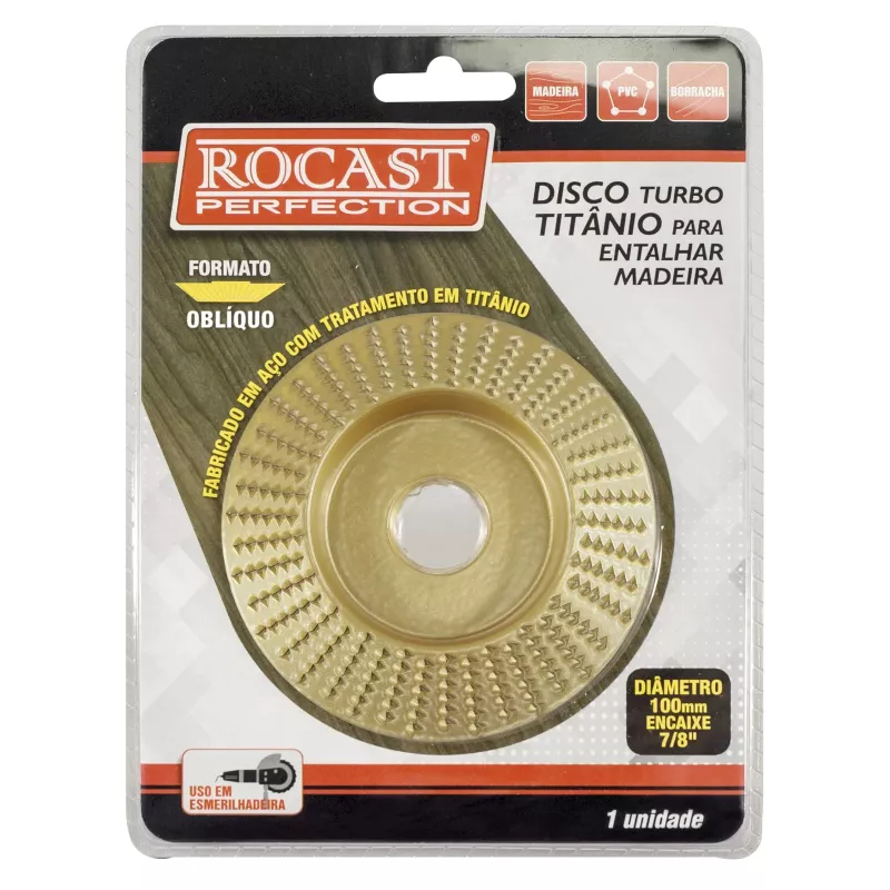 DISCO TURBO TITÂNIO OBLÌQUO ENTALHAR MADEIRA 100MM ROCAST | Rabelo ...
