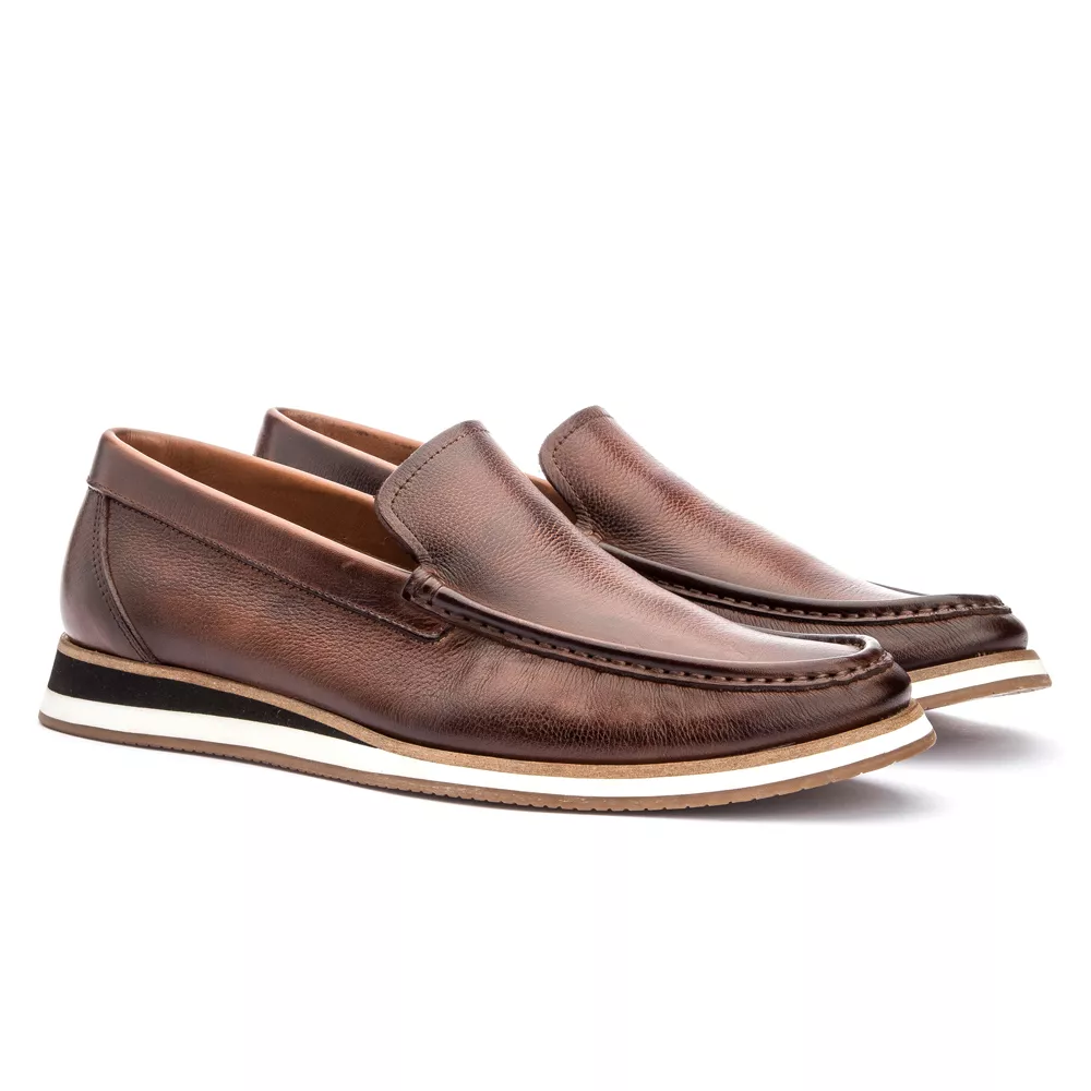 Mocassim Casual Masculino Absolut Tan | Rambourg | Sapatos em Couro