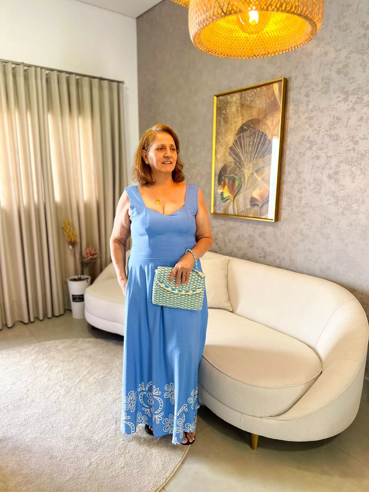Vestido Isa azul | Rebeca Azevedo