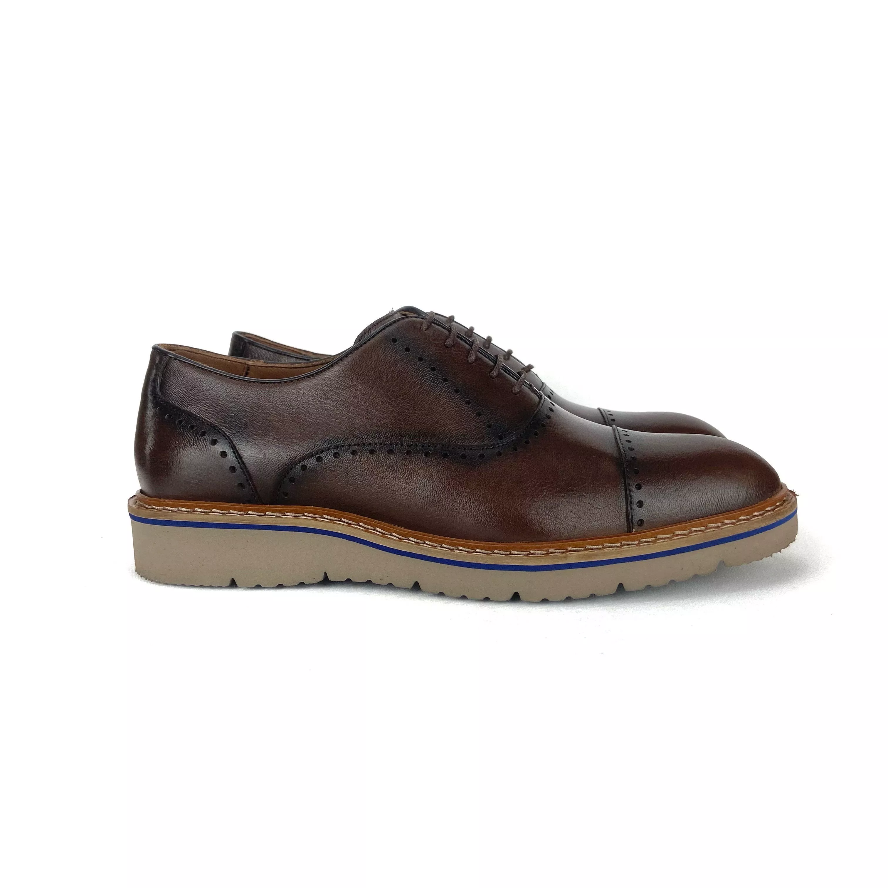 SAPATO MASCULINO OXFORD BROGUE BROWN - RHOUKER | Rhouker