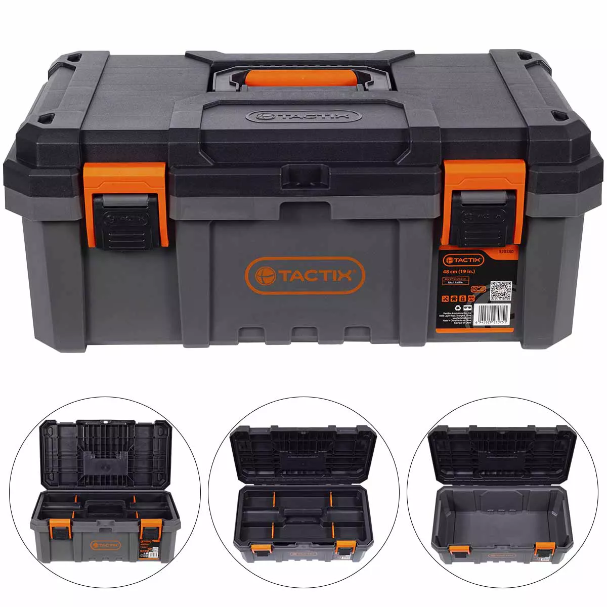Caixa de Ferramentas Heavy Duty 48cm / 19'' (583,0009) - Tactix