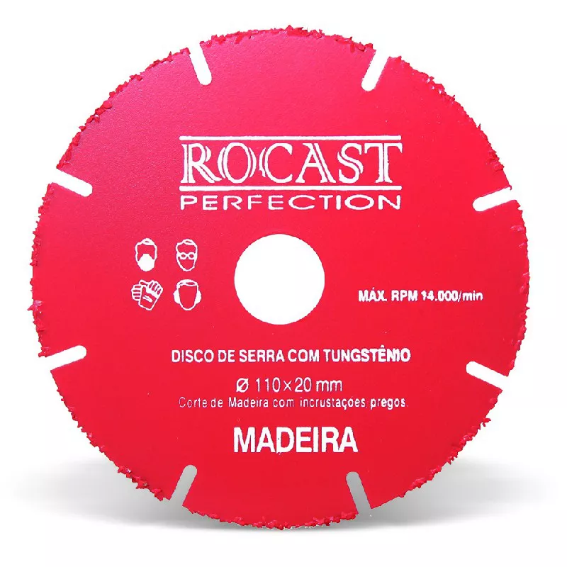 Disco de Serra com Tungstênio para Madeira 110 x 20mm 245,0001
