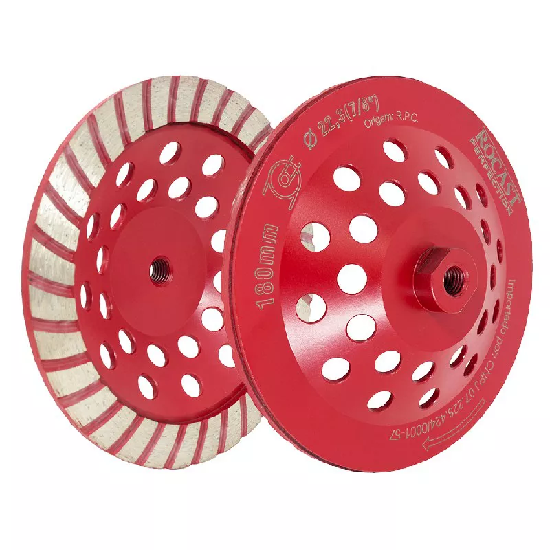 Rebolo Diamantado Tipo Prato Com Rocas M14x180mm (254,0004