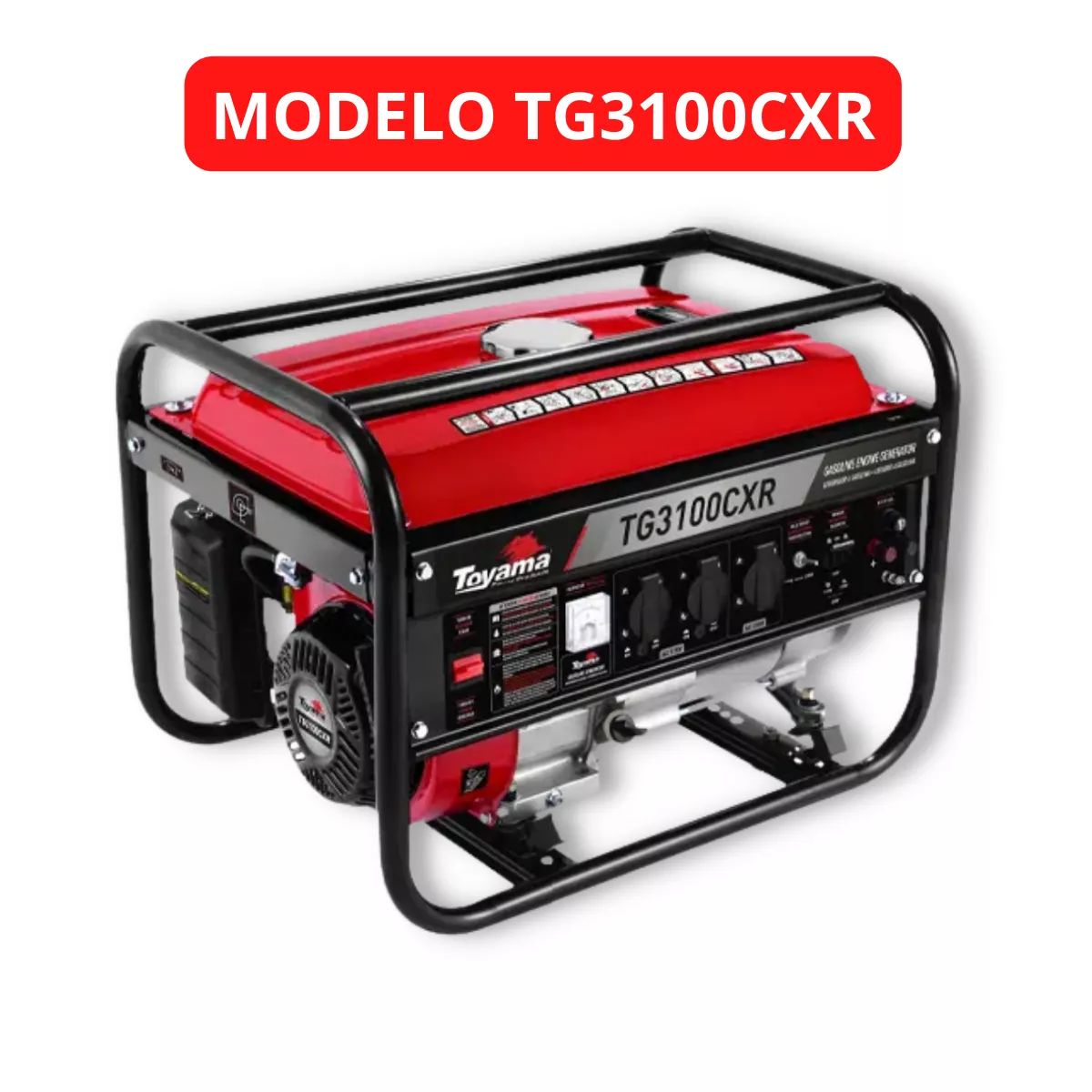 Gerador Toyama TG3100CXR 3,1 kVA Bivolt Gasolina | RR PARAFUSOS
