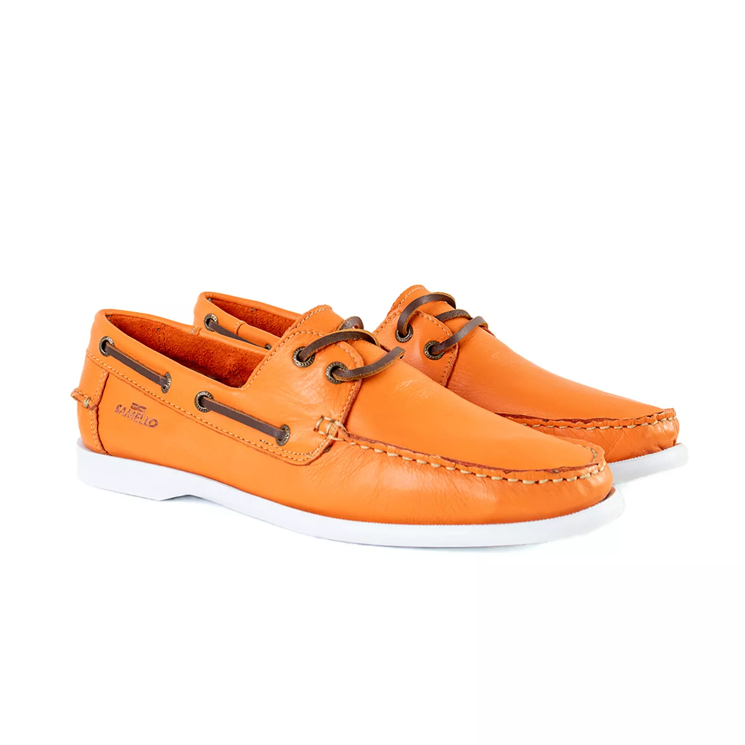 Deckshoes Masculino Gran Latego Laranja Samello | SAMELLO