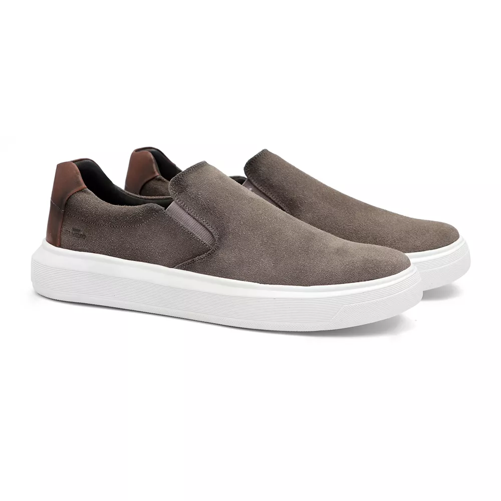 Tênis Casual Masculino Bold Chi Smoke/Brown Samello | SAMELLO