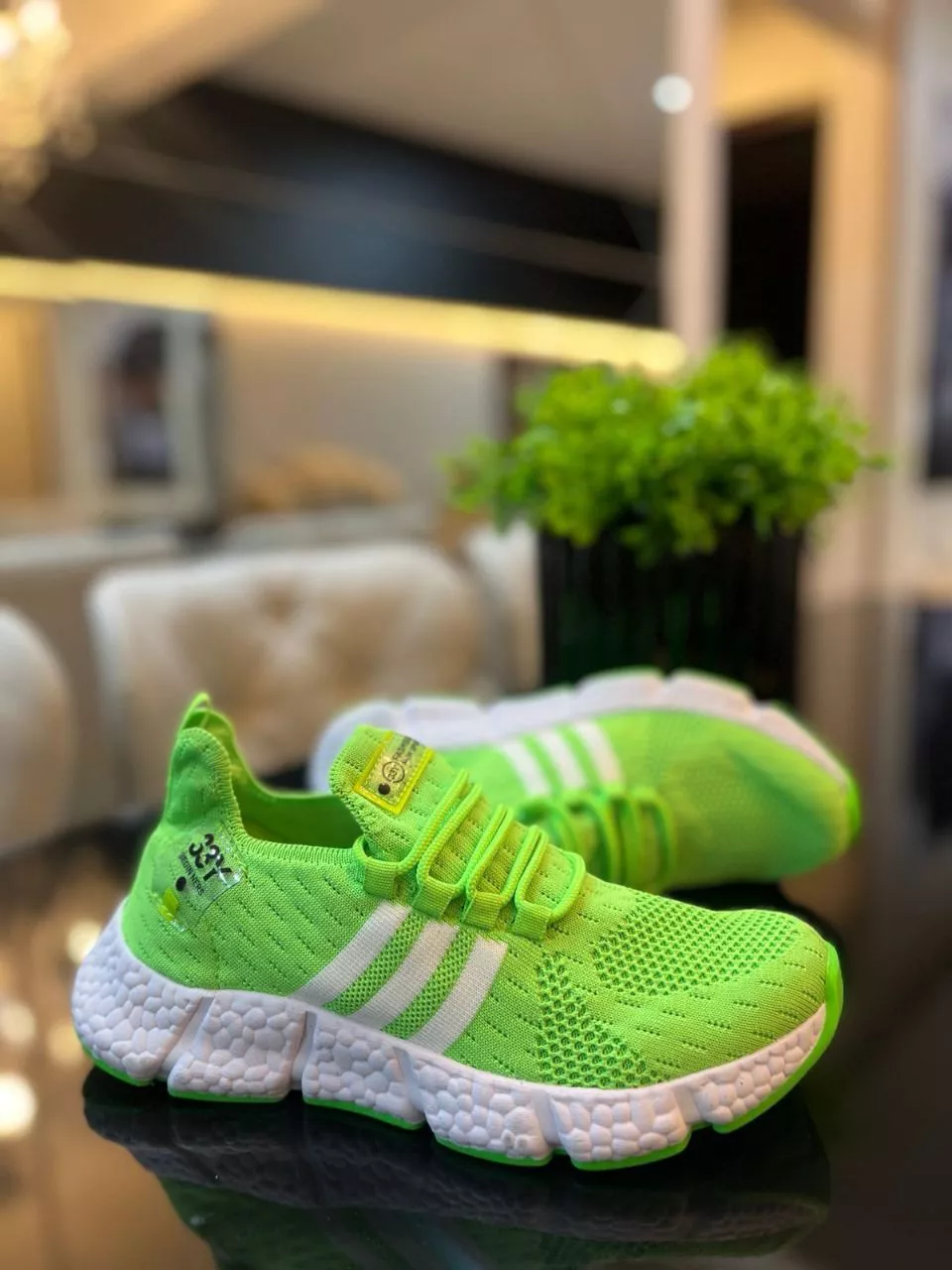 Tênis Feminino Adidas 33Y Verde Neon | Streetwear com Conforto