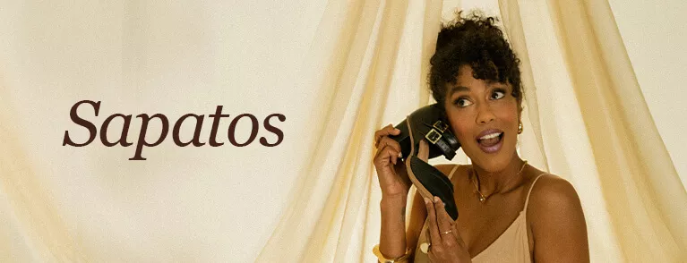 Sapatos de Couro Feminina