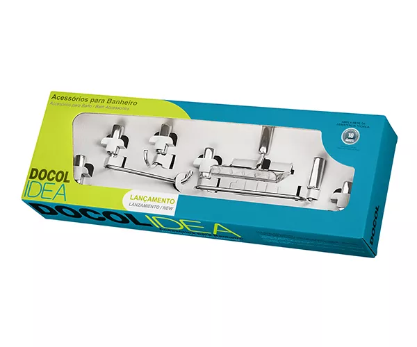 Kit de Acessórios Idea 5 peças Cromado Docol - 00586306 | Sartori Casa ...