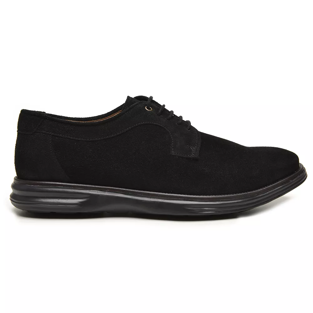 Sapato Super Comfort Riviera Camurça Preto | SCATAMACCHIA