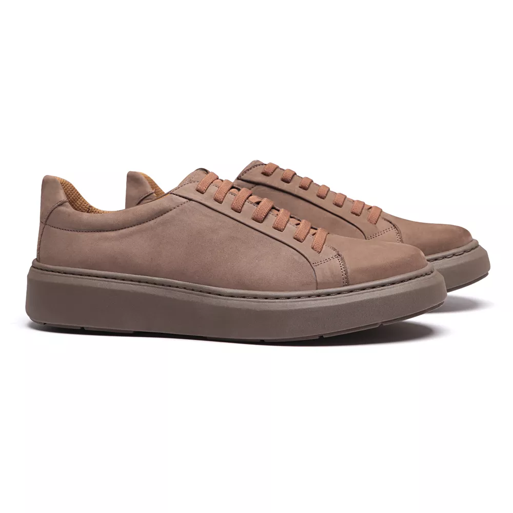 Casino AURA Suede 55 サトルノコントロ TÊNIS LAZZARO MASCULINO CASUAL EM COURO MARROM | SERGIO`S