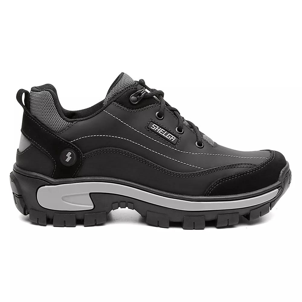 Tênis Desert Cano Baixo Biqueira PVC | Preto | Shelga Boots