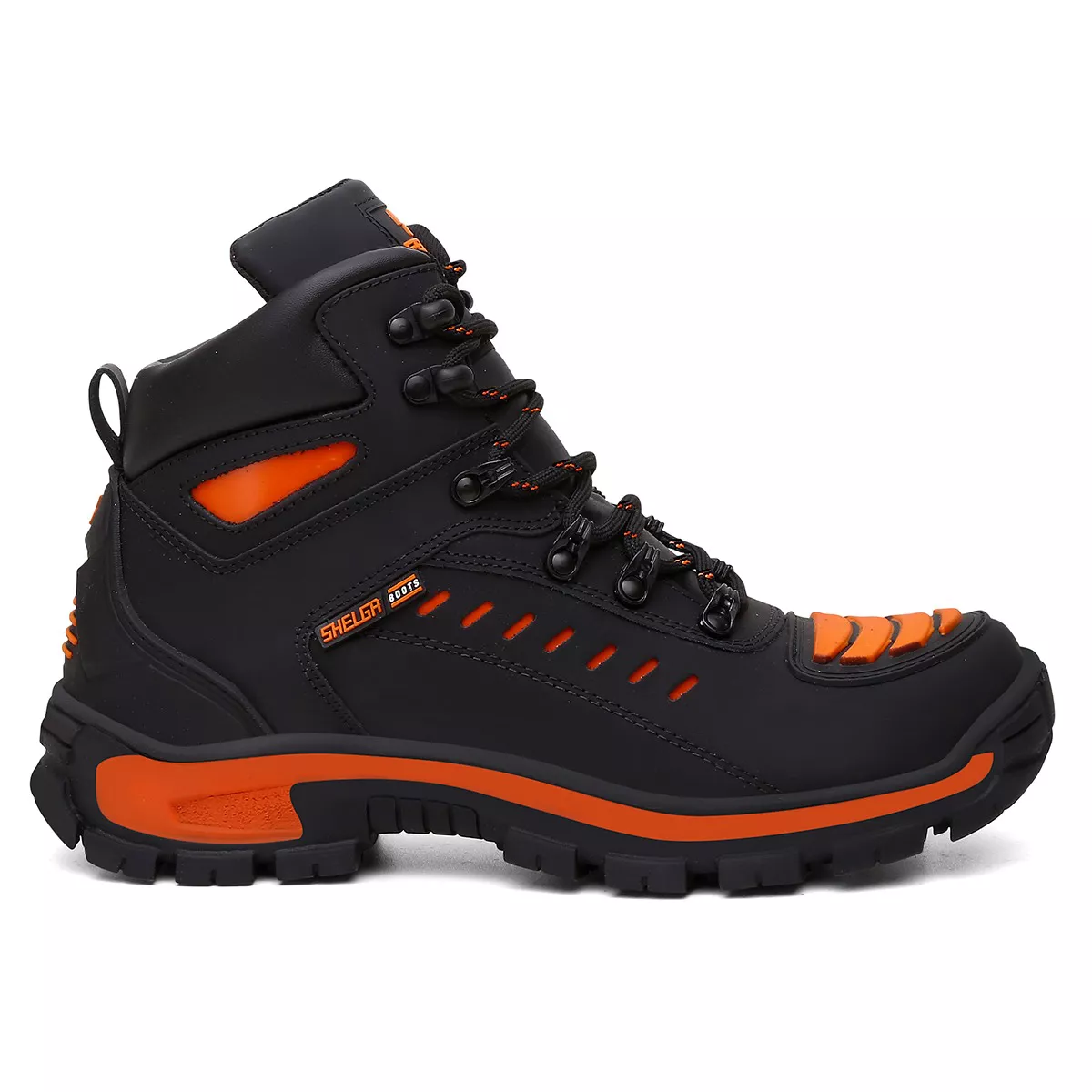 Bota Motor Motoqueira Cano Médio Refletivos Laterais Biqueira PVC