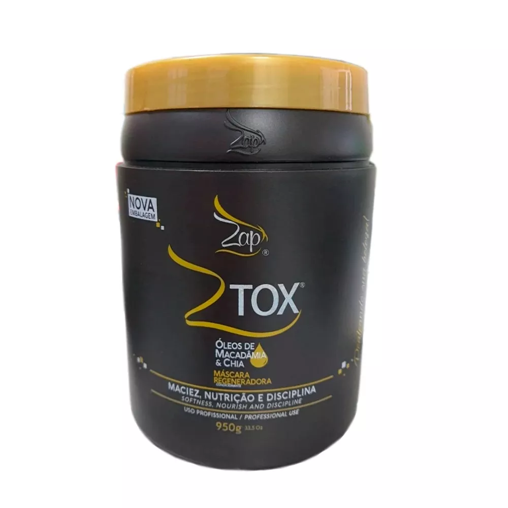 Zap Cosméticos Ztox Óleos de Macadâmia e Chia Máscara Regeneradora