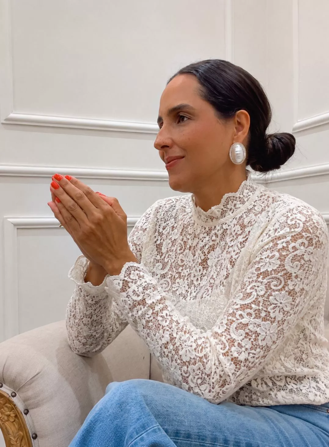 BLUSA RENDA BRANCO | SIMONE PETRI