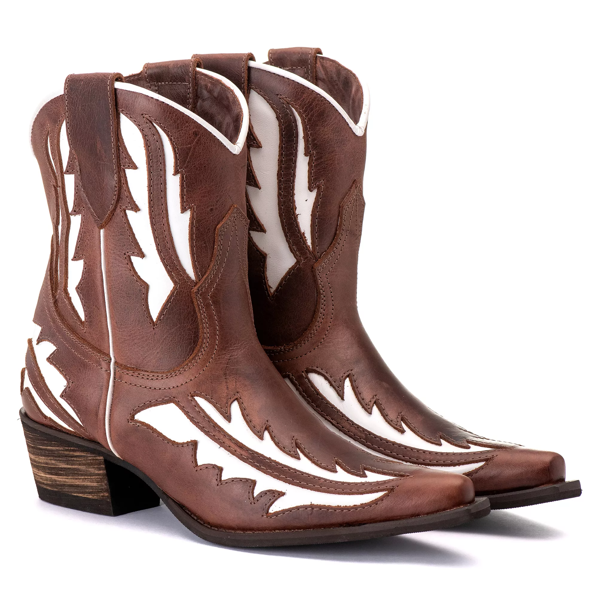 Bota Feminina Texana Tucson - Couro Euro Texas Whisky - Solado P51 ...