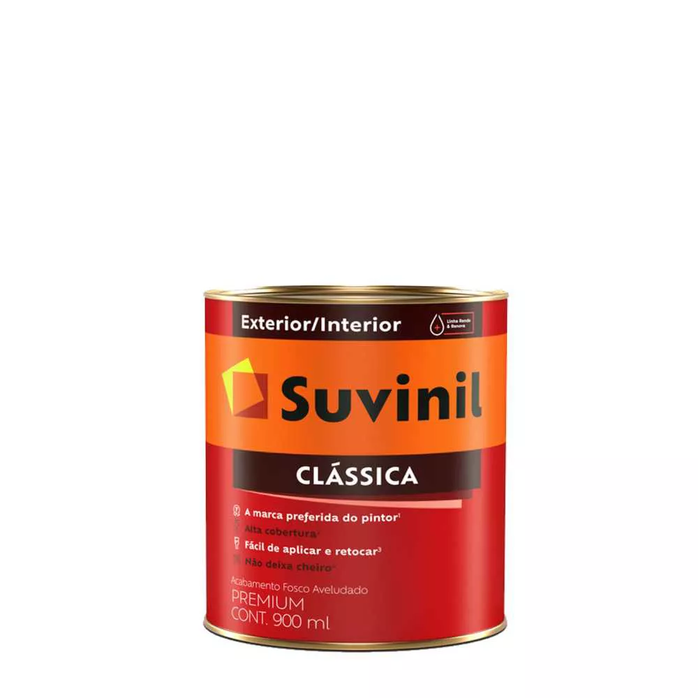 Tinta Latex Fosco Branco Neve 0,9 L Suvinil | Tintavel