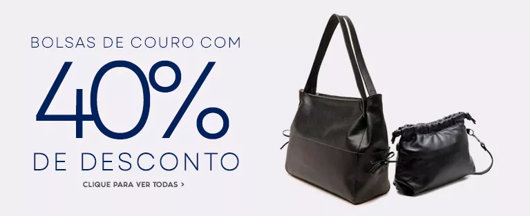 Bolsa em Couro - 40% OFF