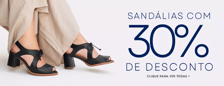 Sandálias Femininas - 30% OFF