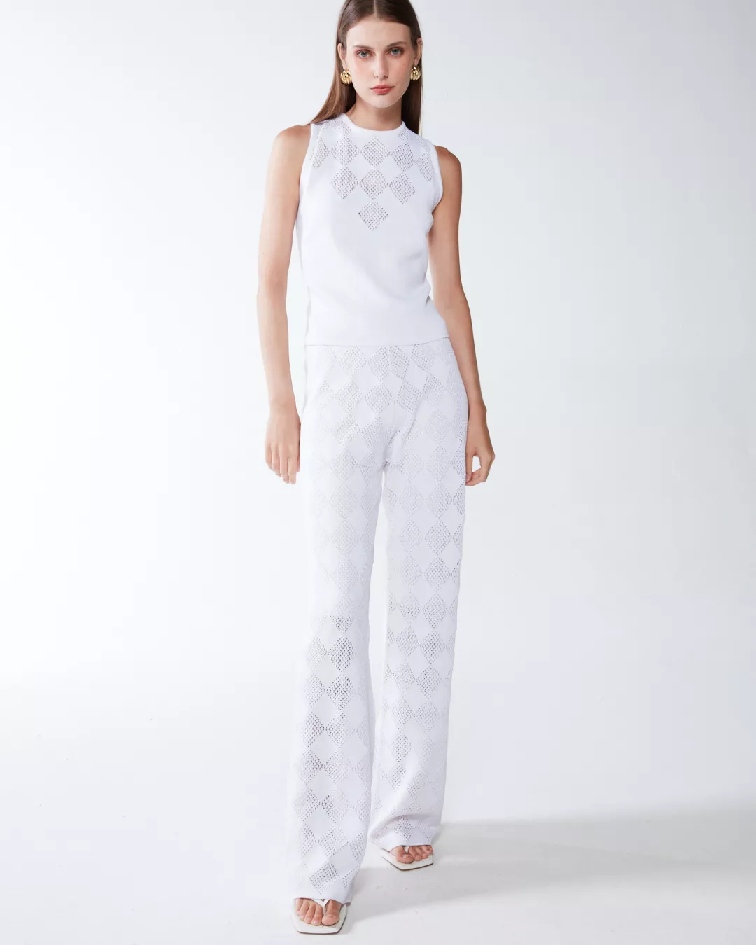 Calça Têmis Off White- - Maria Pavan