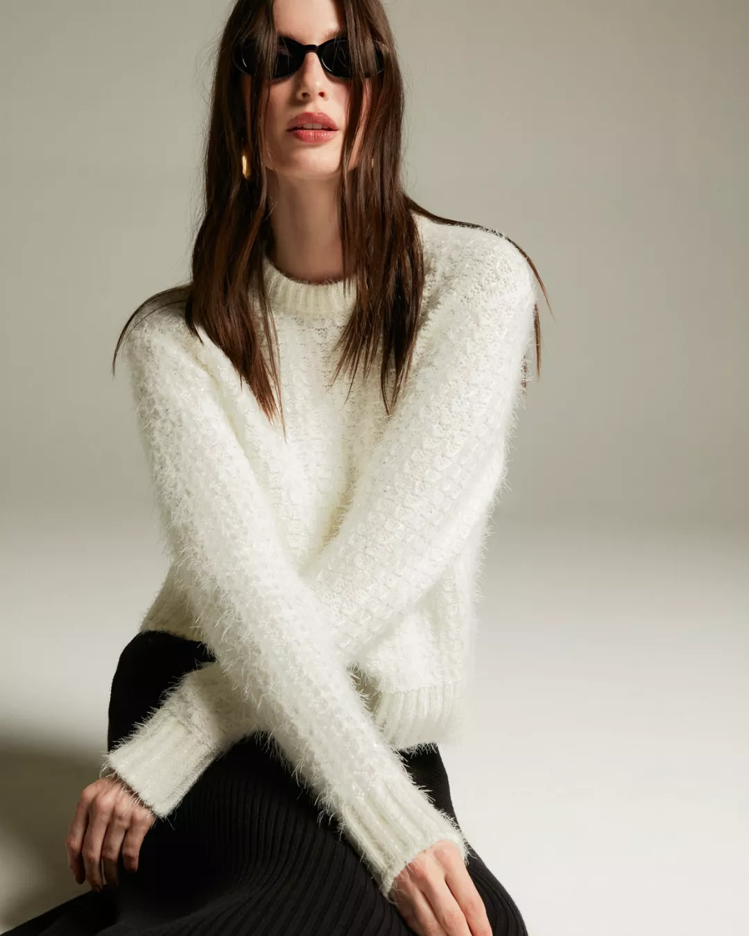 Pull Megan Off White- - Maria Pavan