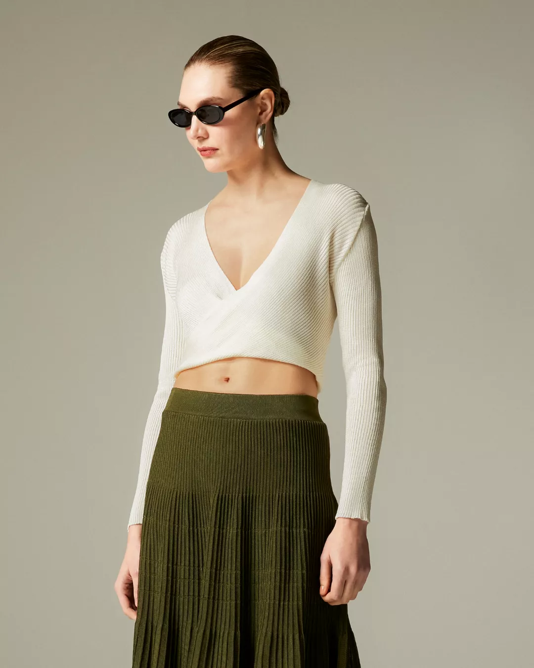 Blusa Aland Off White+ - Maria Pavan