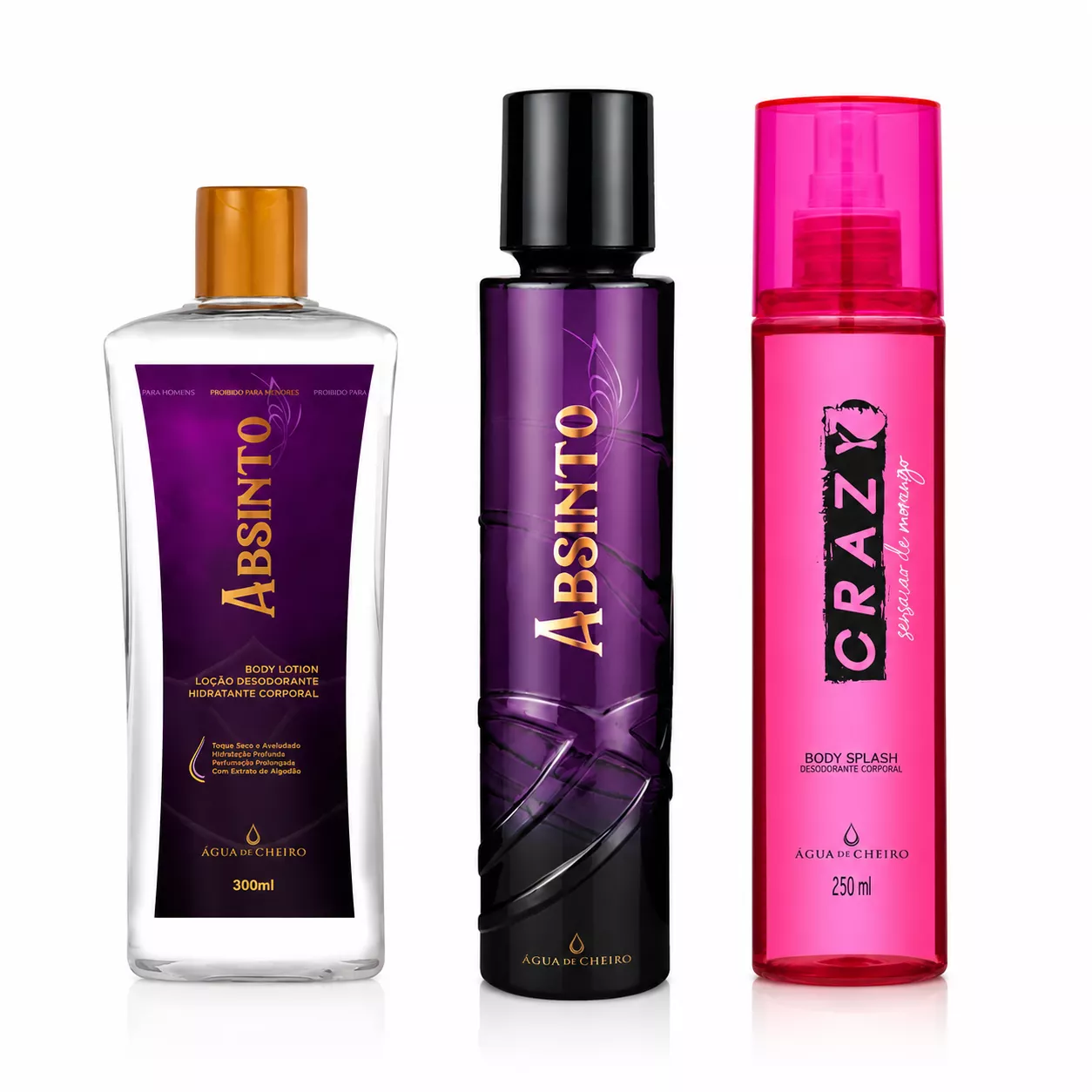 Kit Promocional com 03 queridinhos (01 body splash crazy morango, 01 ...