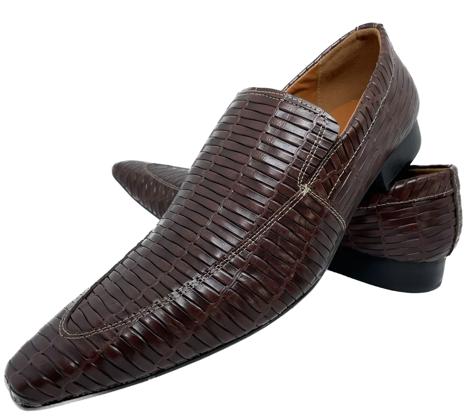 Mocassim Masculino em Couro Tricê Marrom Rústico Luxury – Estilo ...