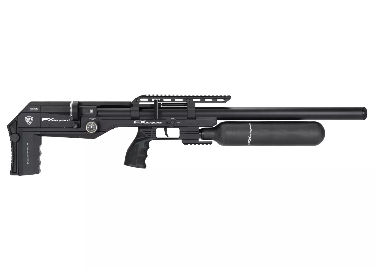 Carabina de Pressão PCP FX Airguns Leopard Sniper Bottle Black